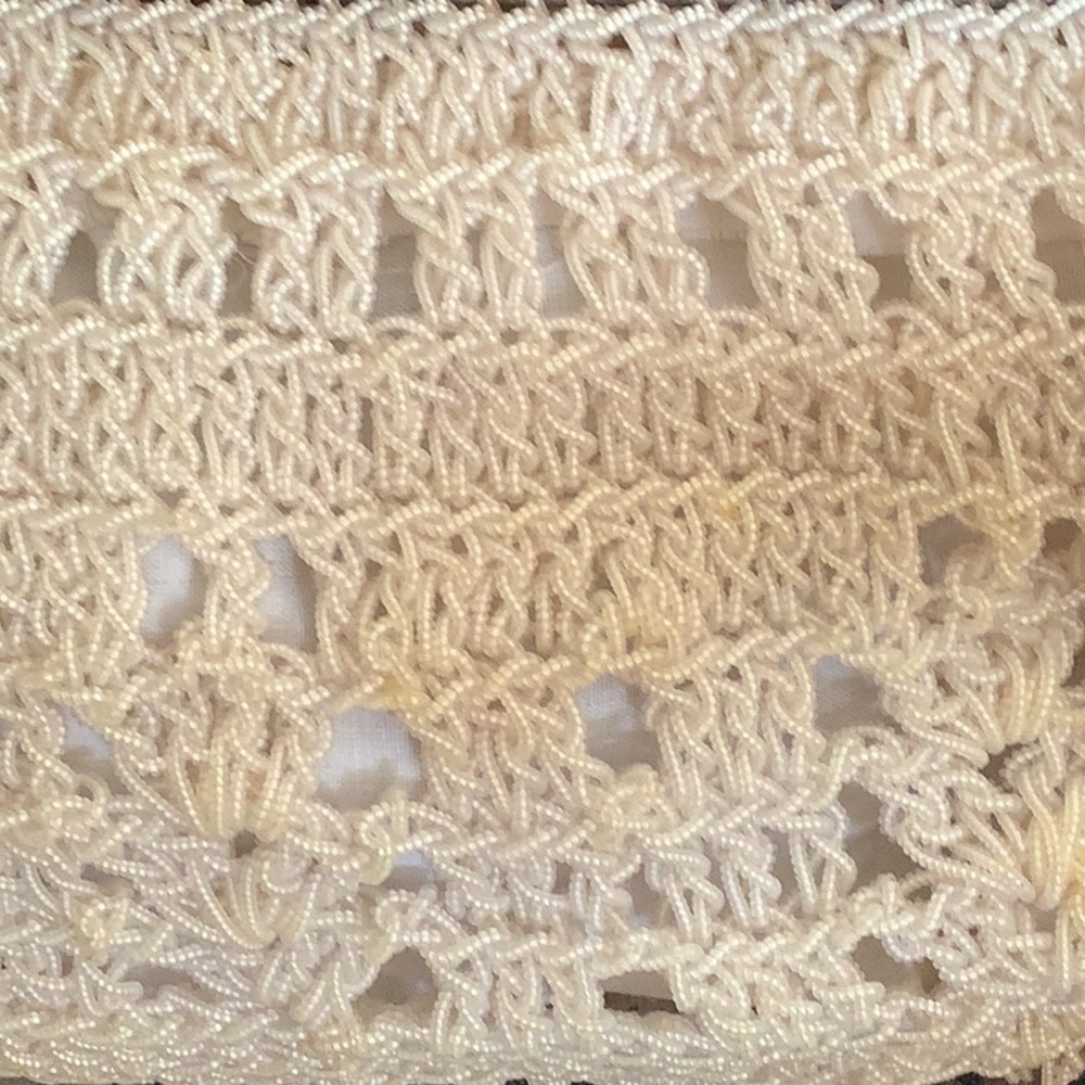 Crochet Beaded Vintage Bag 🌸🌸🌸💛💛 - Picture 2 of 12